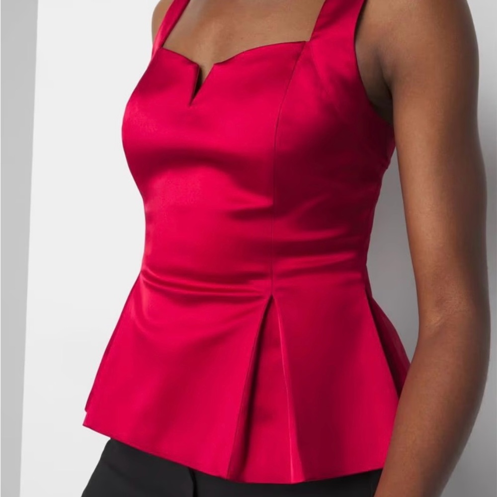 WHBM Satin lined bustier top